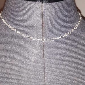 Sterling silver labradorite 16" necklace